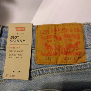 Levi's men's 510 Skinny jeans , 27 x 30, NWT